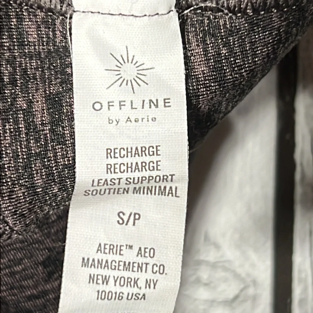 Aerie offline recharge least support bra size Small